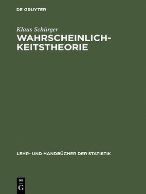 cover image of Wahrscheinlichkeitstheorie